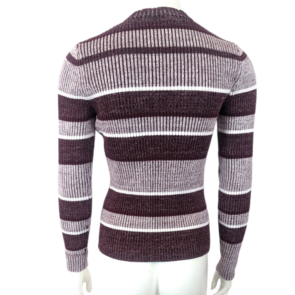 Alexander Wang Ribbed Knit Pullover Sweater Designer Crew Neck Womens Large - Picture 3 of 8